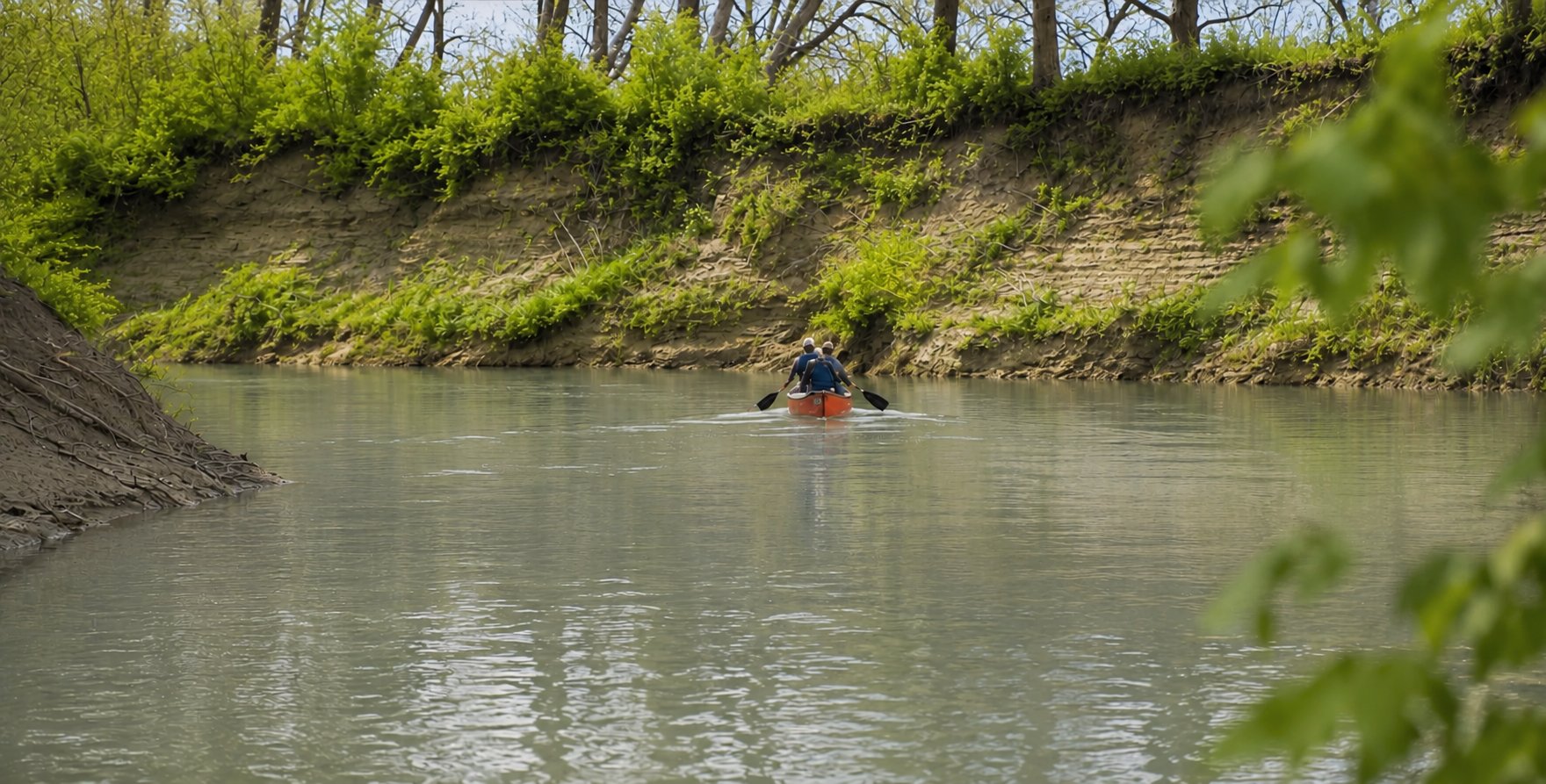 Paddling through the ranch